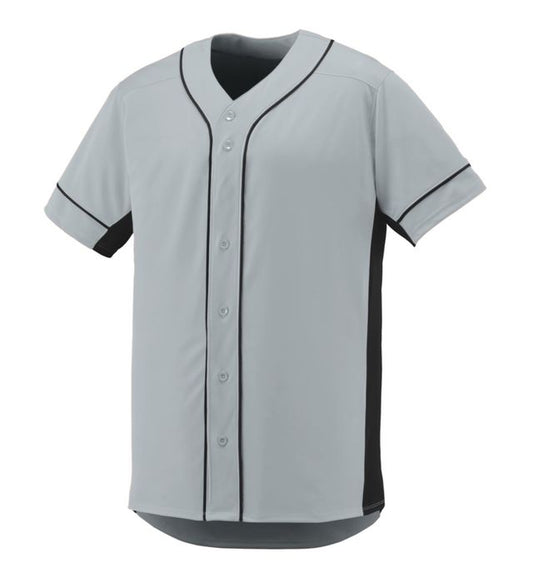 Adult/Youth Full Button Baseball Jersey with trim