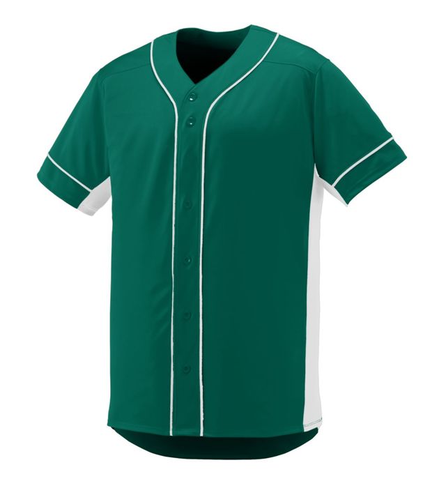 Adult/Youth Full Button Baseball Jersey with trim