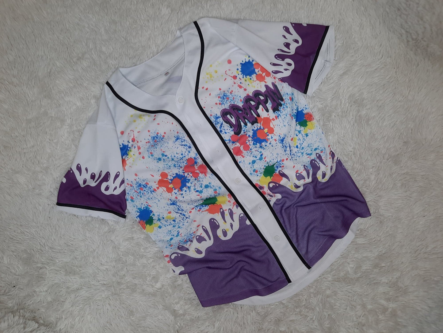 Adult Mesh Full Button Baseball Jersey.