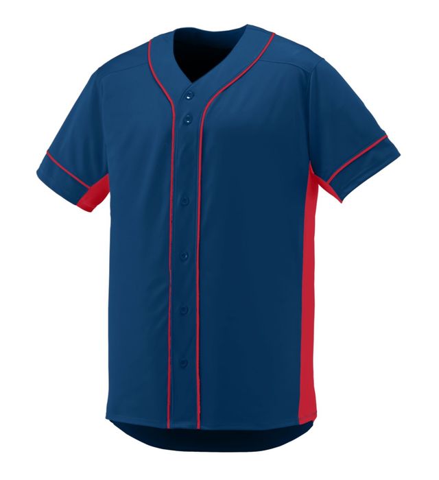 Adult/Youth Full Button Baseball Jersey with trim