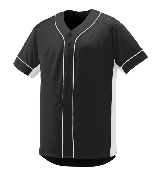 Adult/Youth Full Button Baseball Jersey with trim