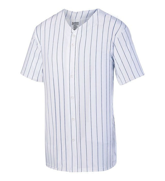 Adult/Youth Pinstripe  Full Button Baseball Jersey