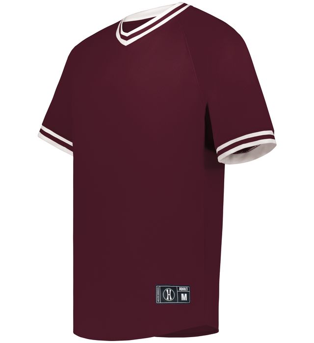 ADULT V-NECK BASEBALL JERSEY