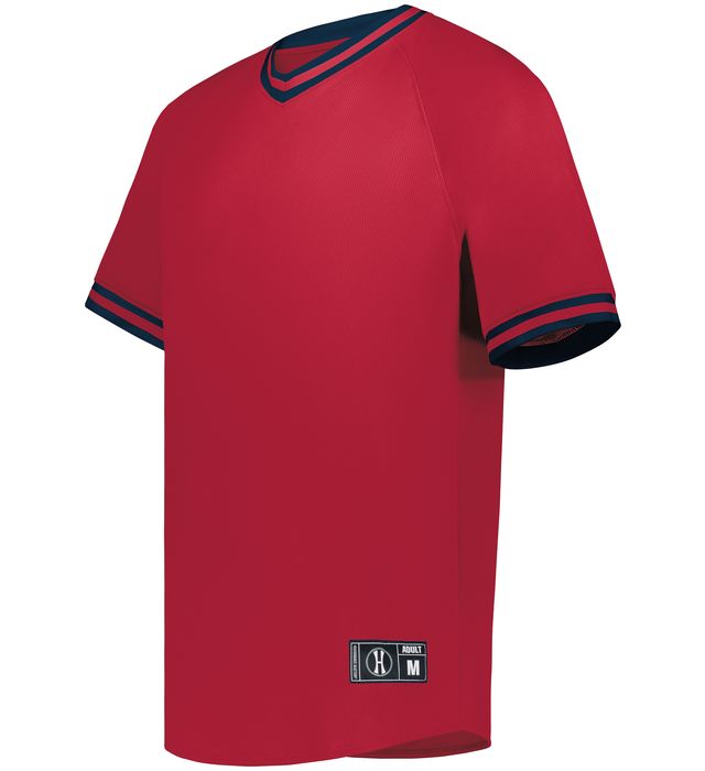 ADULT V-NECK BASEBALL JERSEY