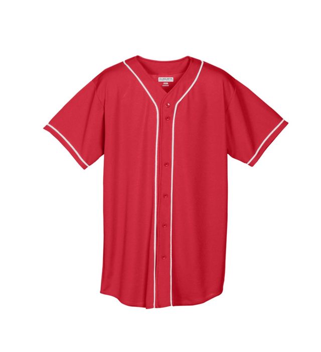 Adult Mesh Full Button Baseball Jersey